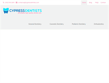 Tablet Screenshot of cypressdentists.com